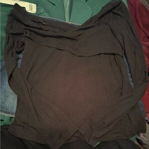 Banana Republic Black Long Sleeve Top
